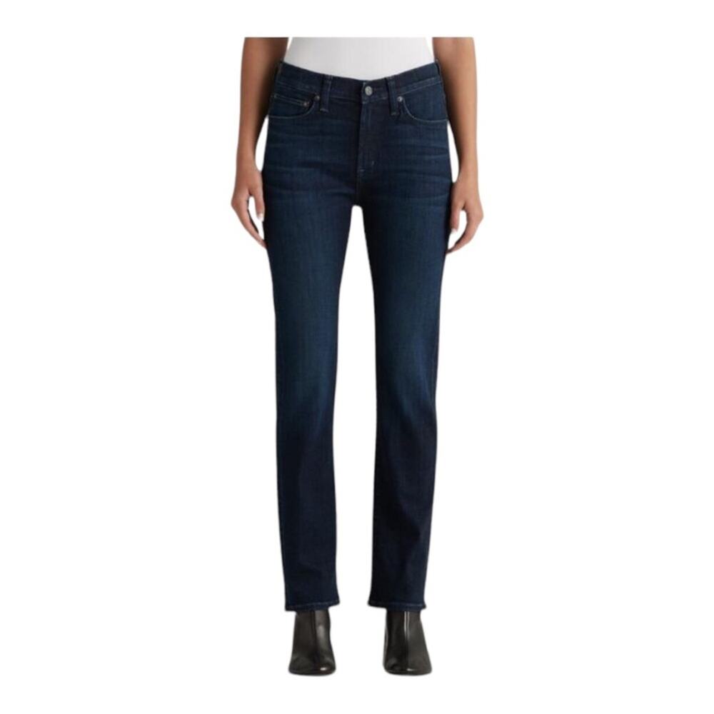 Edwin NWT Elin Relaxed Straight Leg Mid Rise Jeans Dark Indigo Legend Size 24